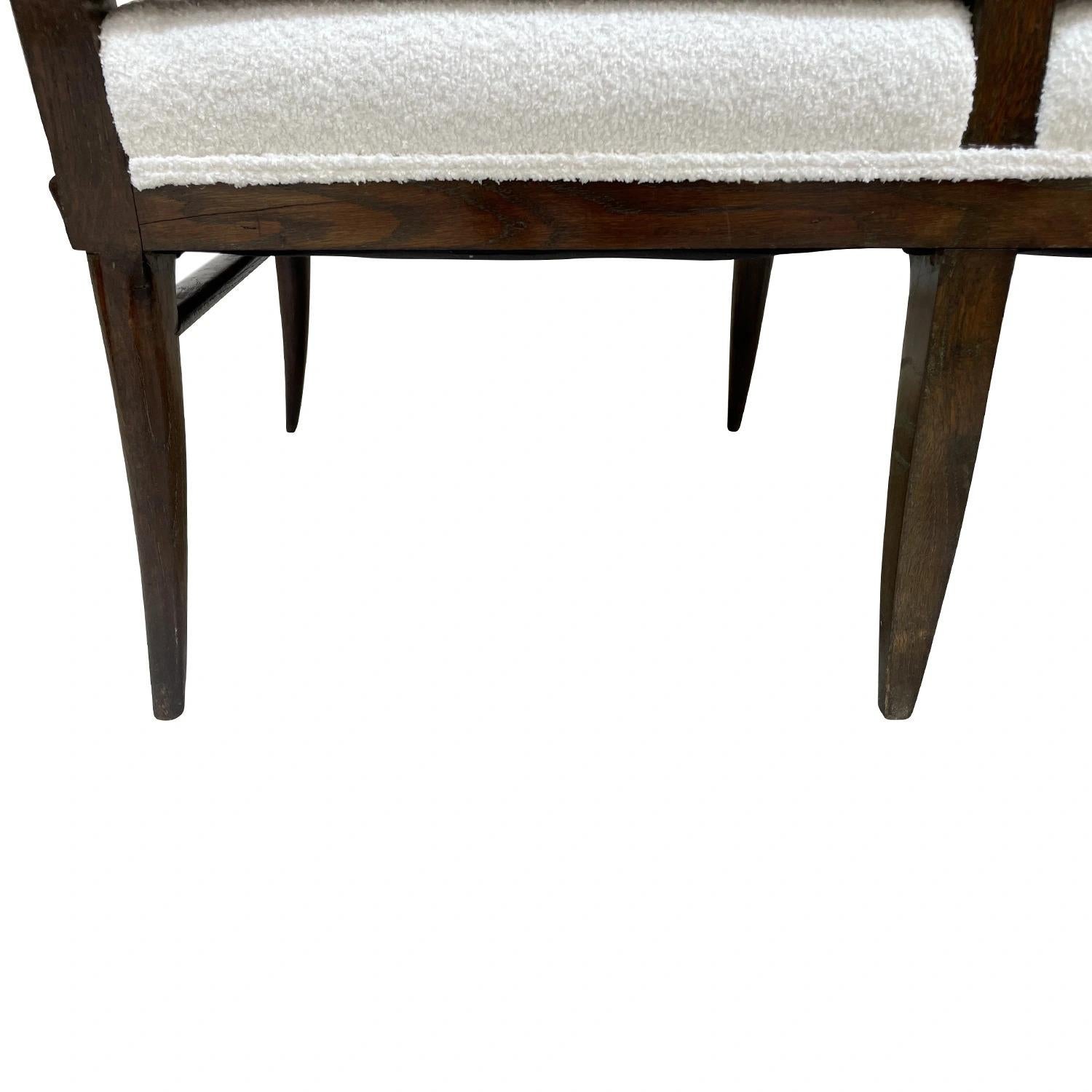 20th Century Italian Rosewood Bench, Small Divanetto Attributed to Paolo Buffa For Sale 5