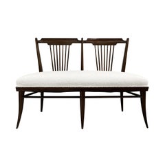 Mid-Century Modern Rosewood Bench by Paolo Buffa, Italy, Circa 1940