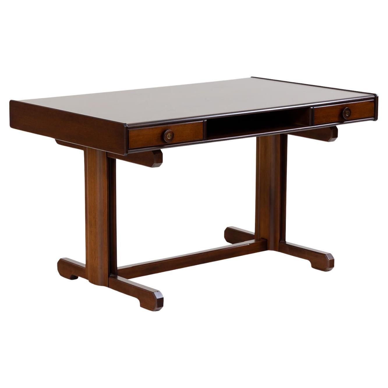 20th Century Italian Rosewood Bernini Writing Table, Desk by Gianfranco Frattini
