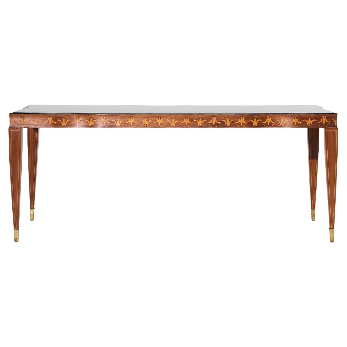 20th Century Italian Rosewood Dining Table by Paolo Buffa & Serafino Arrighi For Sale