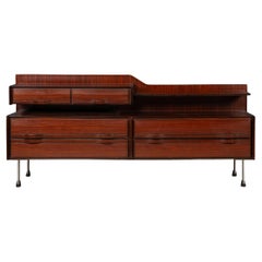 Vintage 20th Century Italian Rosewood Sideboard By La Sorgente Dei Mobili, Arioso c.1960