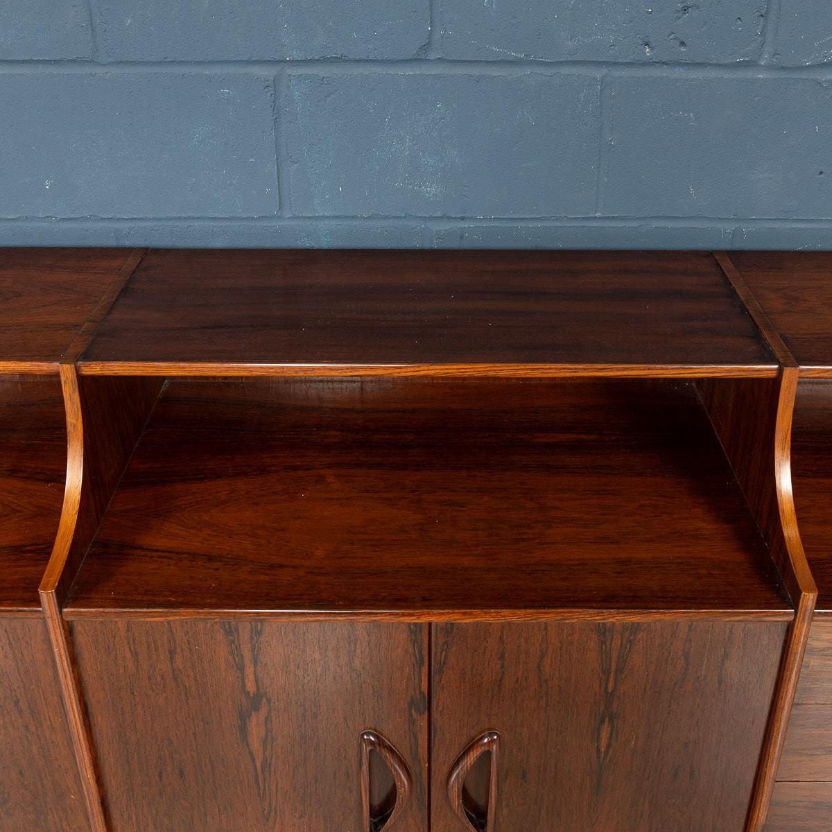 20th Century Italian Rosewood Sideboard, c.1960s For Sale 13
