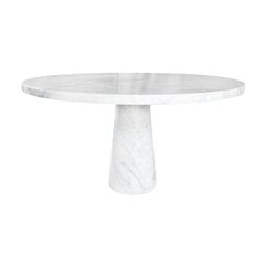 20th Century Italian Round Marble Dining Table by Angelo Mangiarotti & Skipper