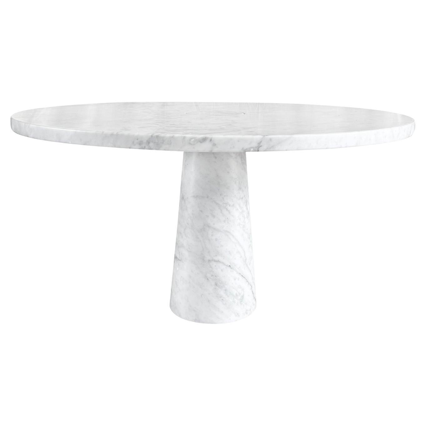 20th Century Italian Round Marble Dining Table by Angelo Mangiarotti & Skipper For Sale
