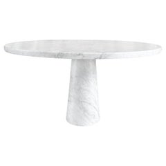 20th Century Italian Round Marble Dining Table by Angelo Mangiarotti & Skipper