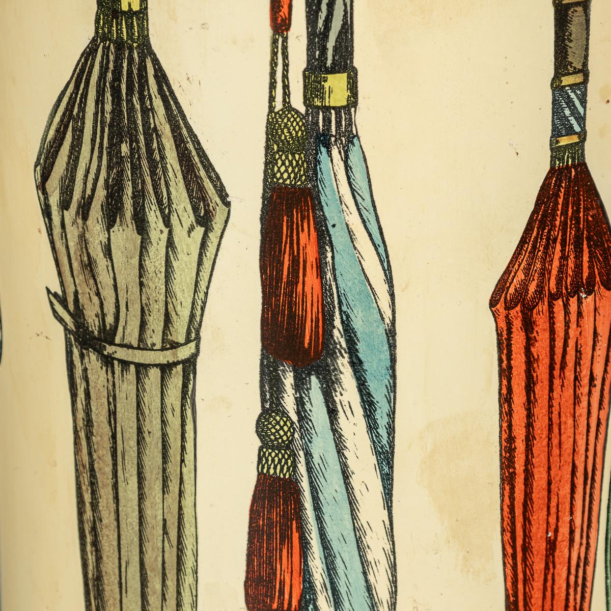 Parapluie rond et Stand Sticks italien du 20ème siècle par Piero Fornasetti c.1950 en vente 7