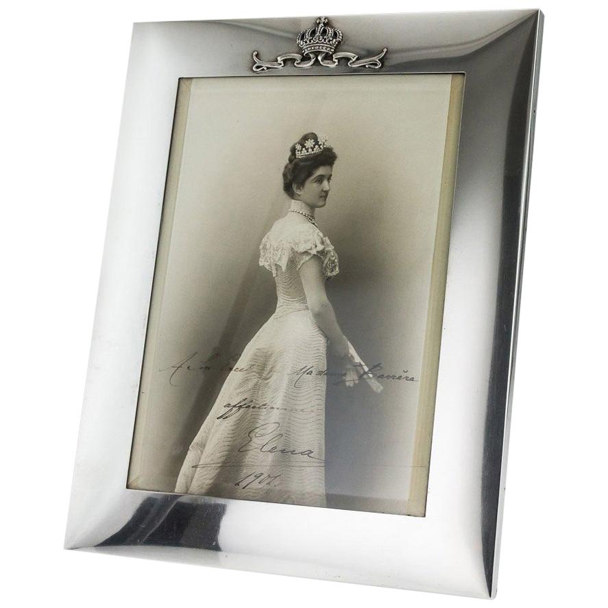 20th Century Italian Royal Silver Photo Frame, Musy, circa 1900