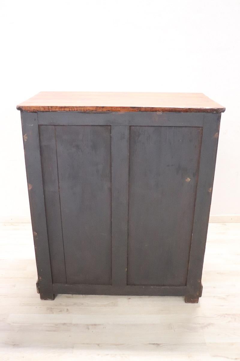 20th Century Italian Rustic Buffet in Fir Wood For Sale 7