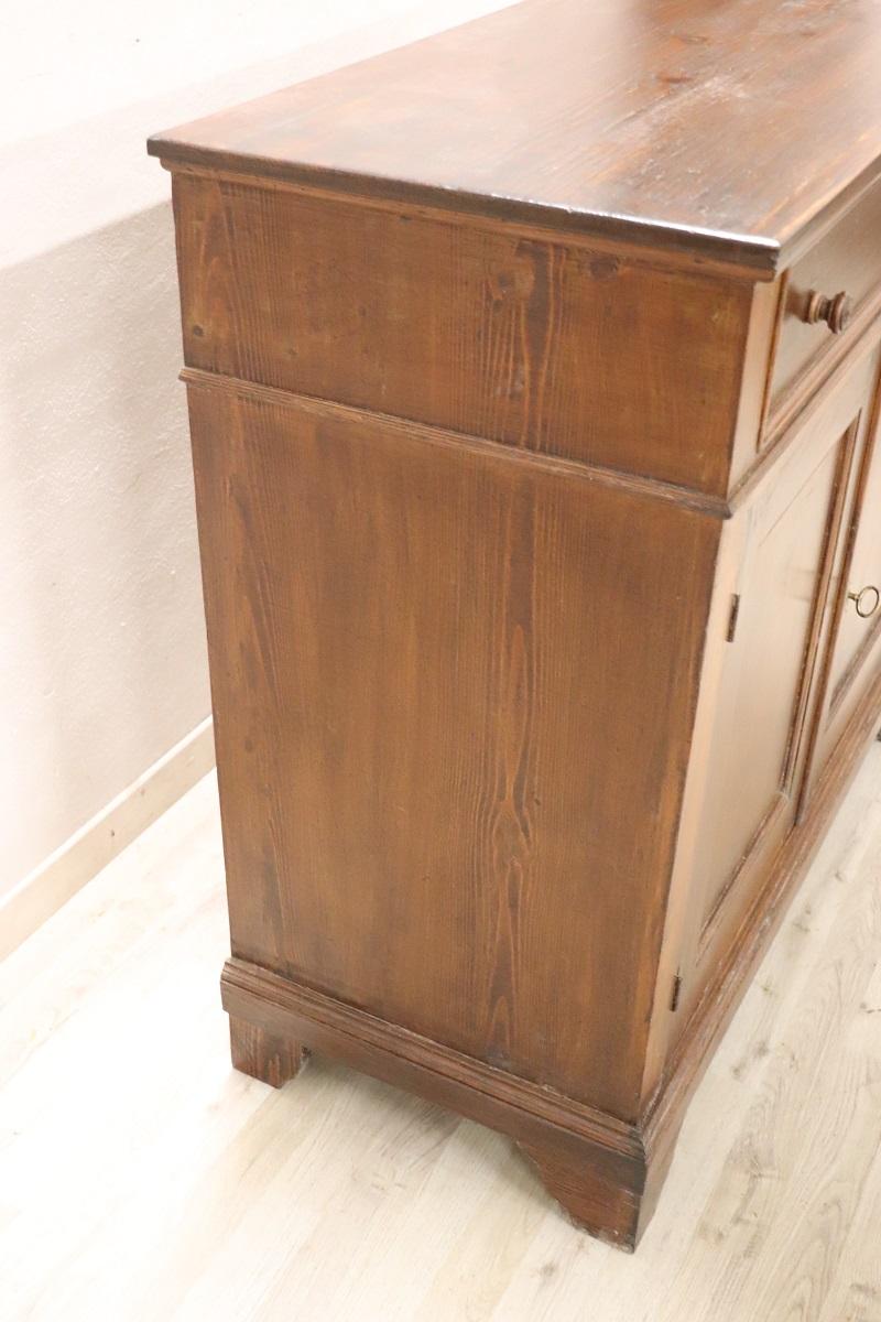 Rustikales italienisches Buffet aus Fir-Holz aus dem 20. Jahrhundert im Zustand „Gut“ im Angebot in Casale Monferrato, IT