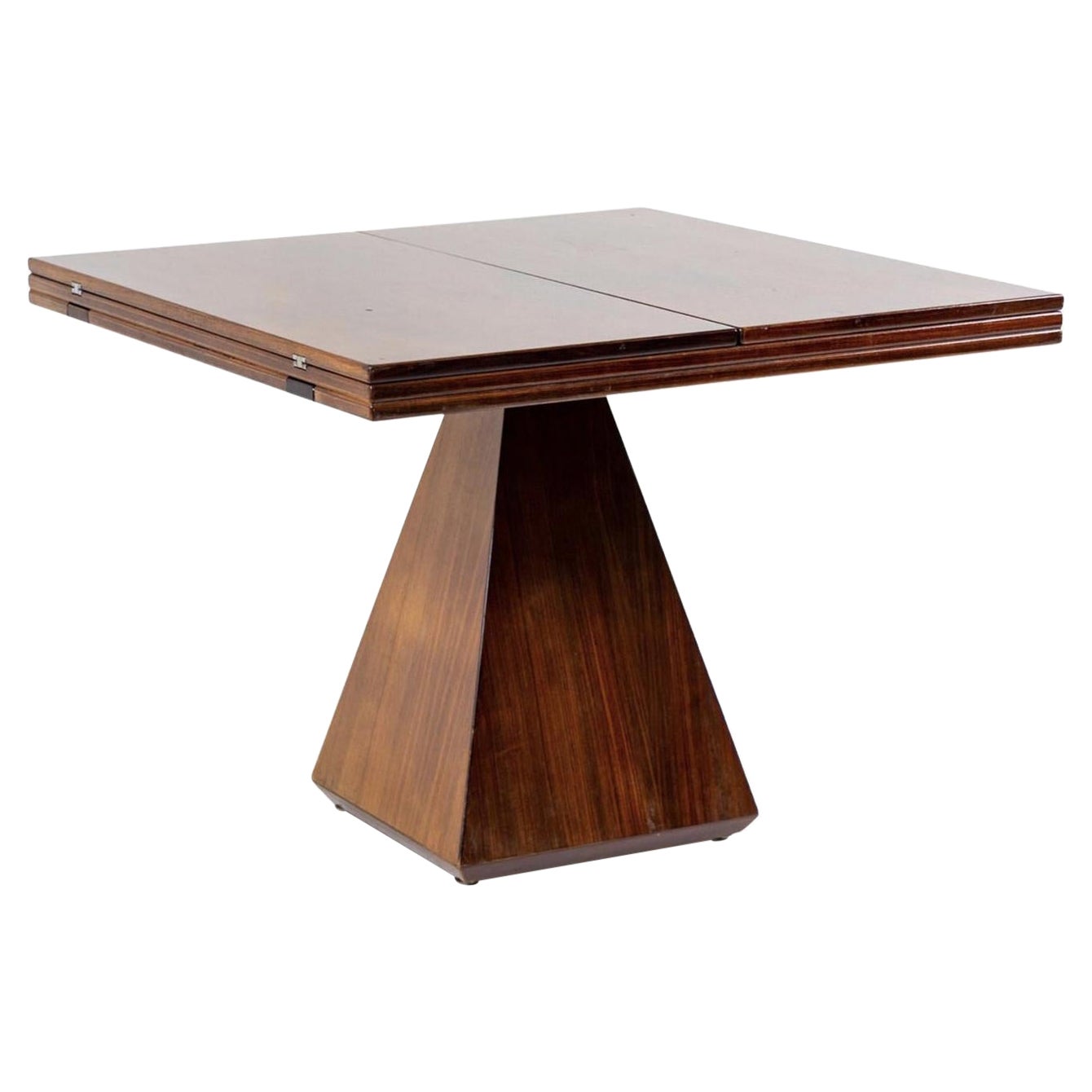 20th Century Italian Saporiti Extendable Mahogany Table by Vittorio Introini