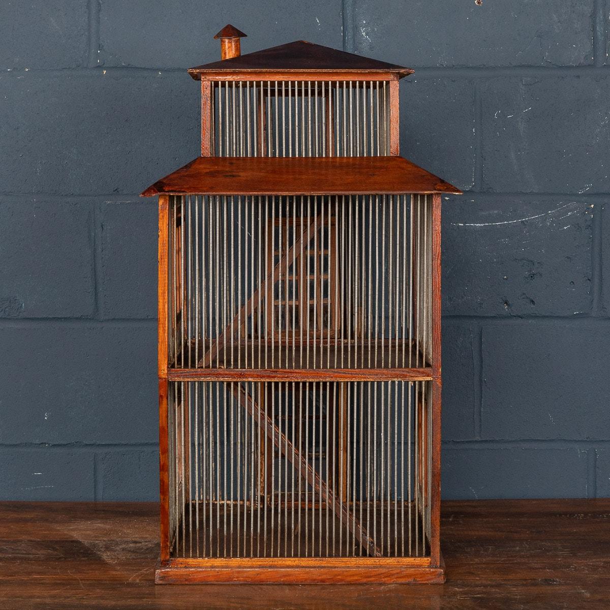 Pine 20th Century Italian Scratch Made Hamster Cage, circa 1930