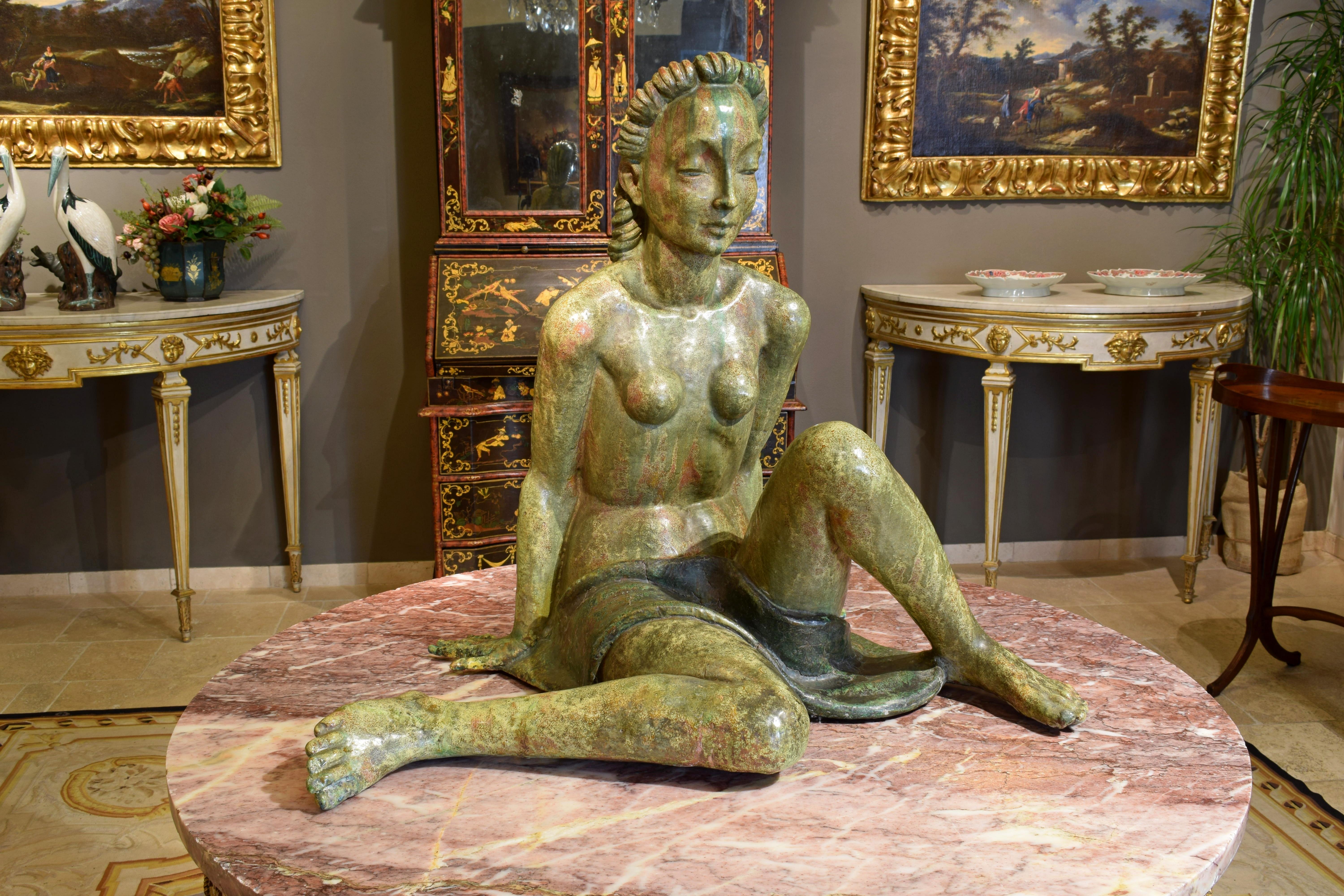 20. Jahrhundert:: Italienische Skulptur von Helen König Scavini:: Lenci Manufaktur im Angebot 7