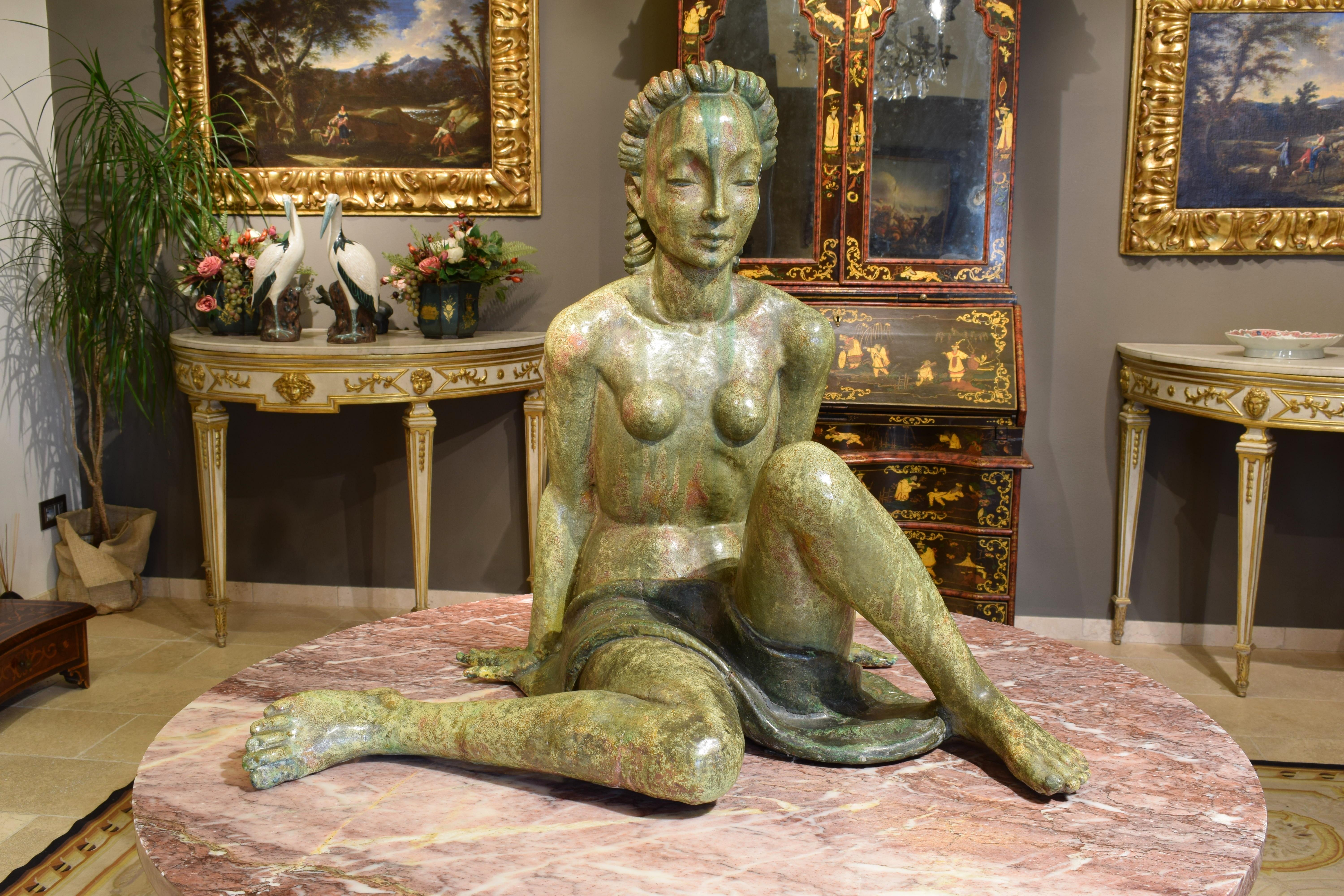 20th Century, Italian Sculpture by Helen König Scavini, Lenci Manufactory For Sale 5