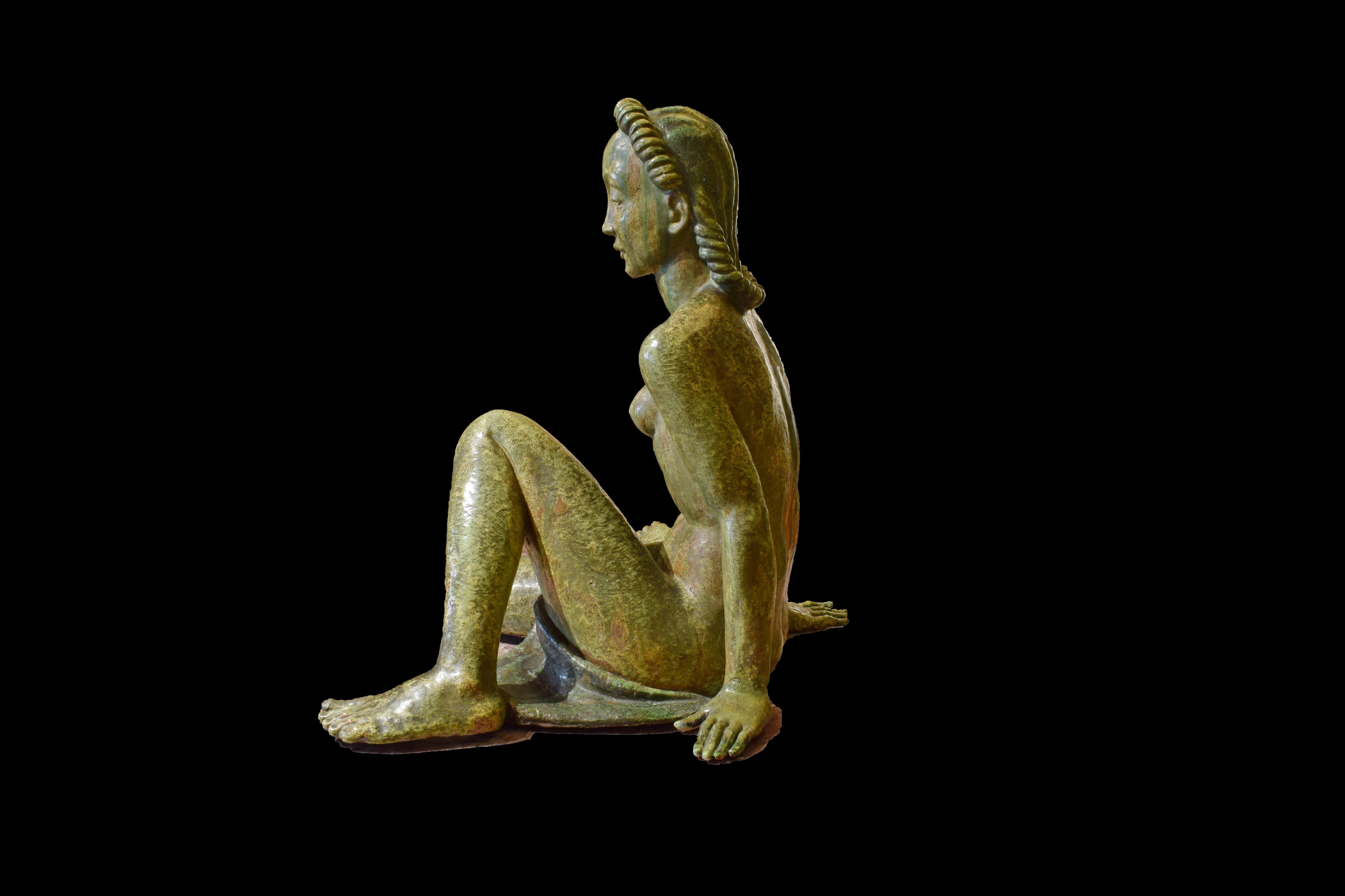 20. Jahrhundert:: Italienische Skulptur von Helen König Scavini:: Lenci Manufaktur (Mitte des 20. Jahrhunderts) im Angebot