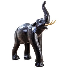 20th Century Italian Sculpture Elephant in Papier Maché in style of Abercrombie
