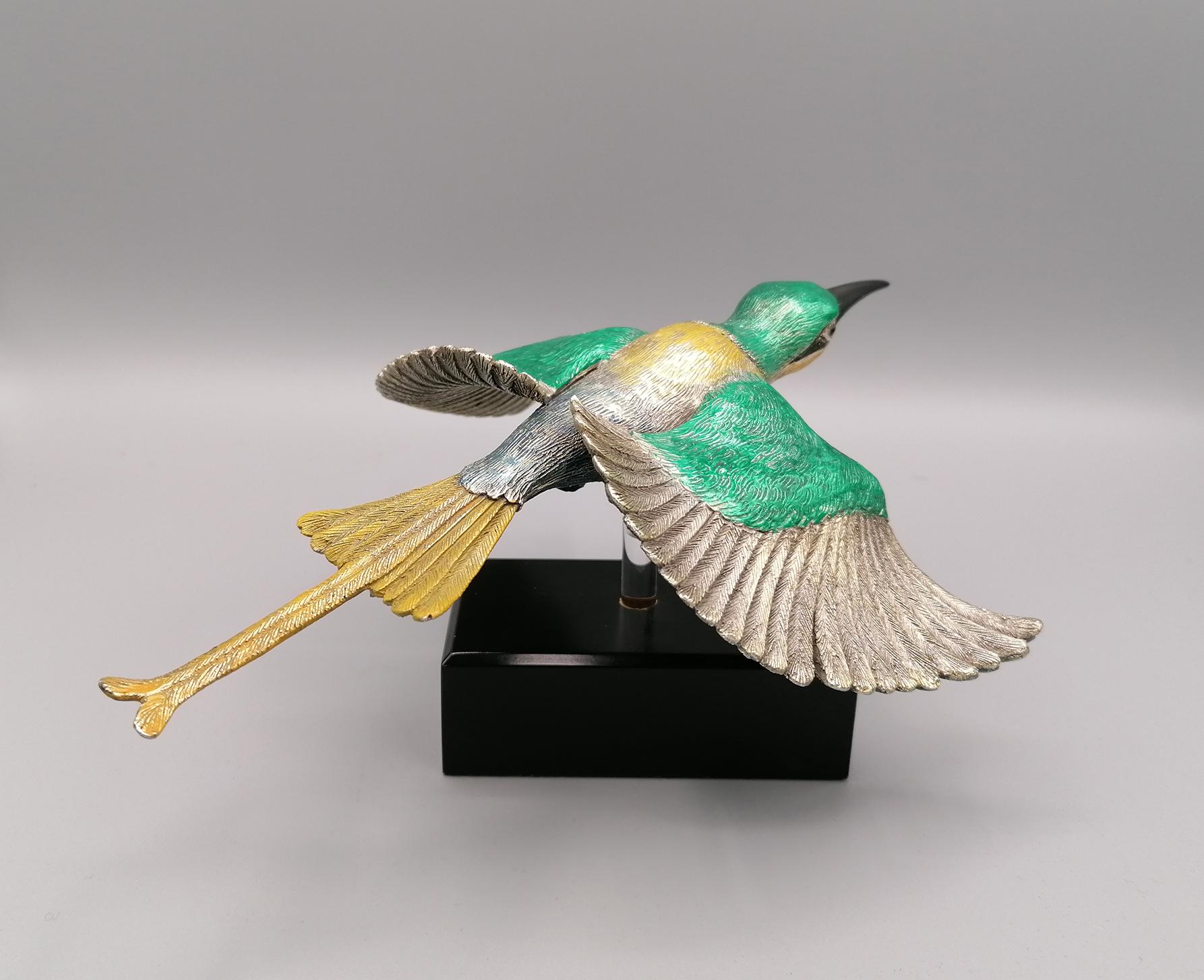 20th Century Italian Sculpture of a Bee Eater In Good Condition For Sale In VALENZA, IT