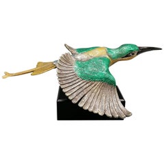 Vintage 20th Century Italian Sculpture of a Bee Eater