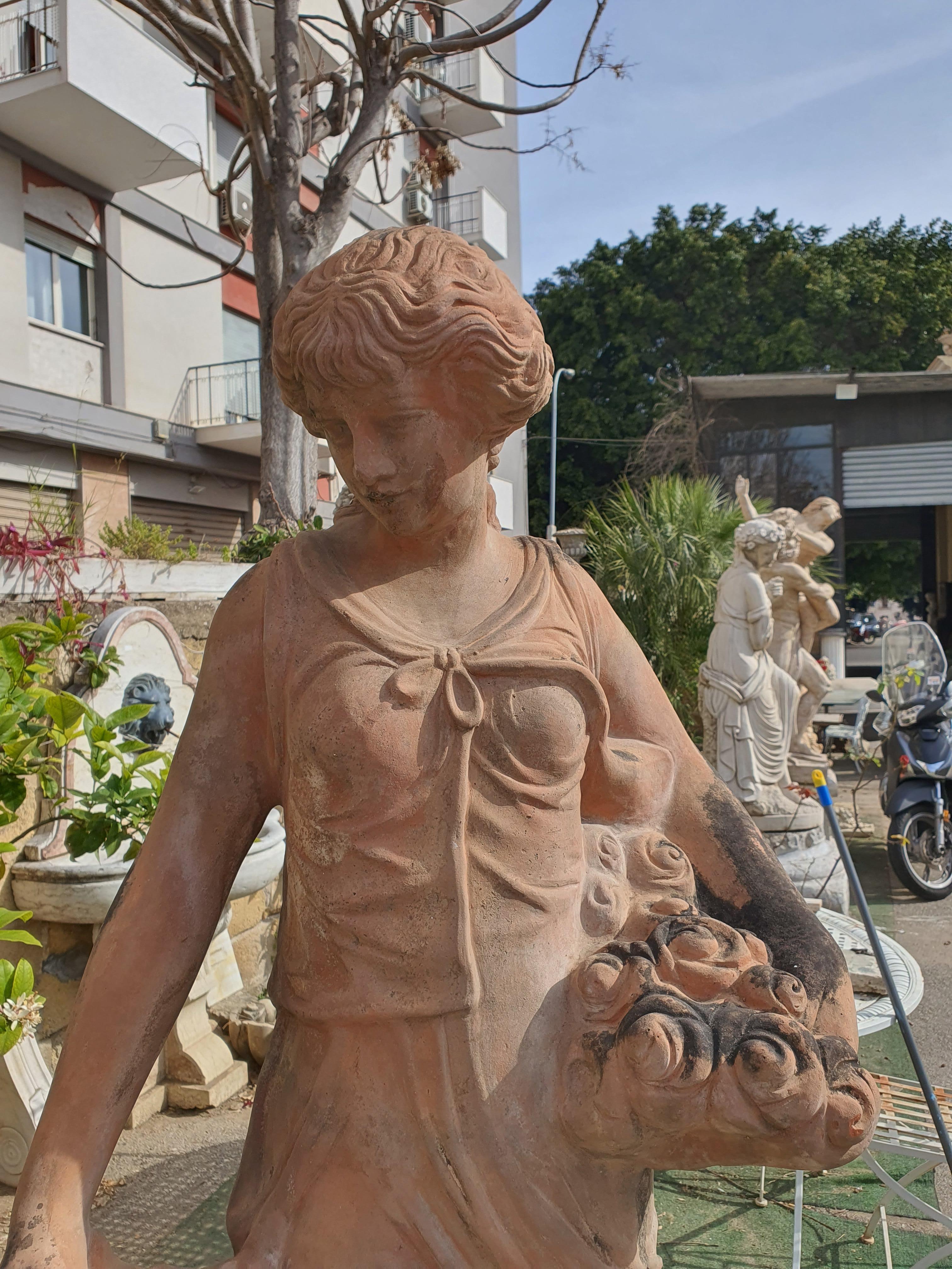 20th Century Italian Sculptures in Terracotta, Four Seasons Statues 8