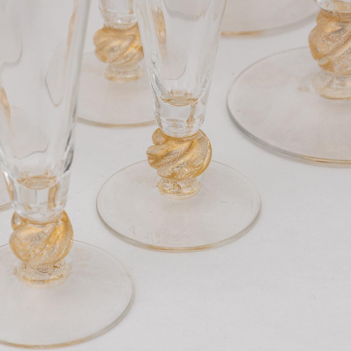 Ensemble italien du 20e siècle de 2 carats et 12 verres par Italo Varisco, Venise en vente 5