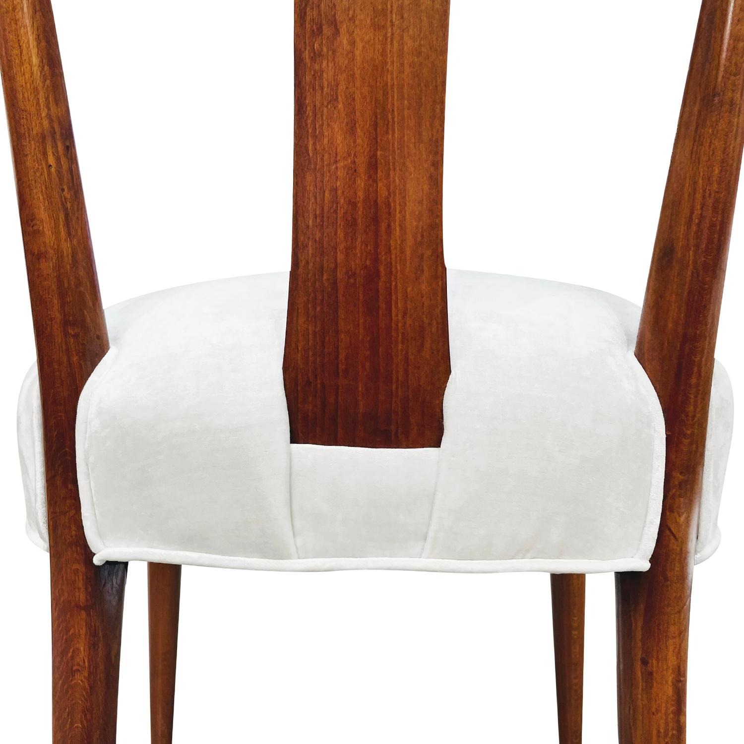 20th Century Italian Set of Eight Rosewood Dining Room Chairs by Vittorio Dassi For Sale 7