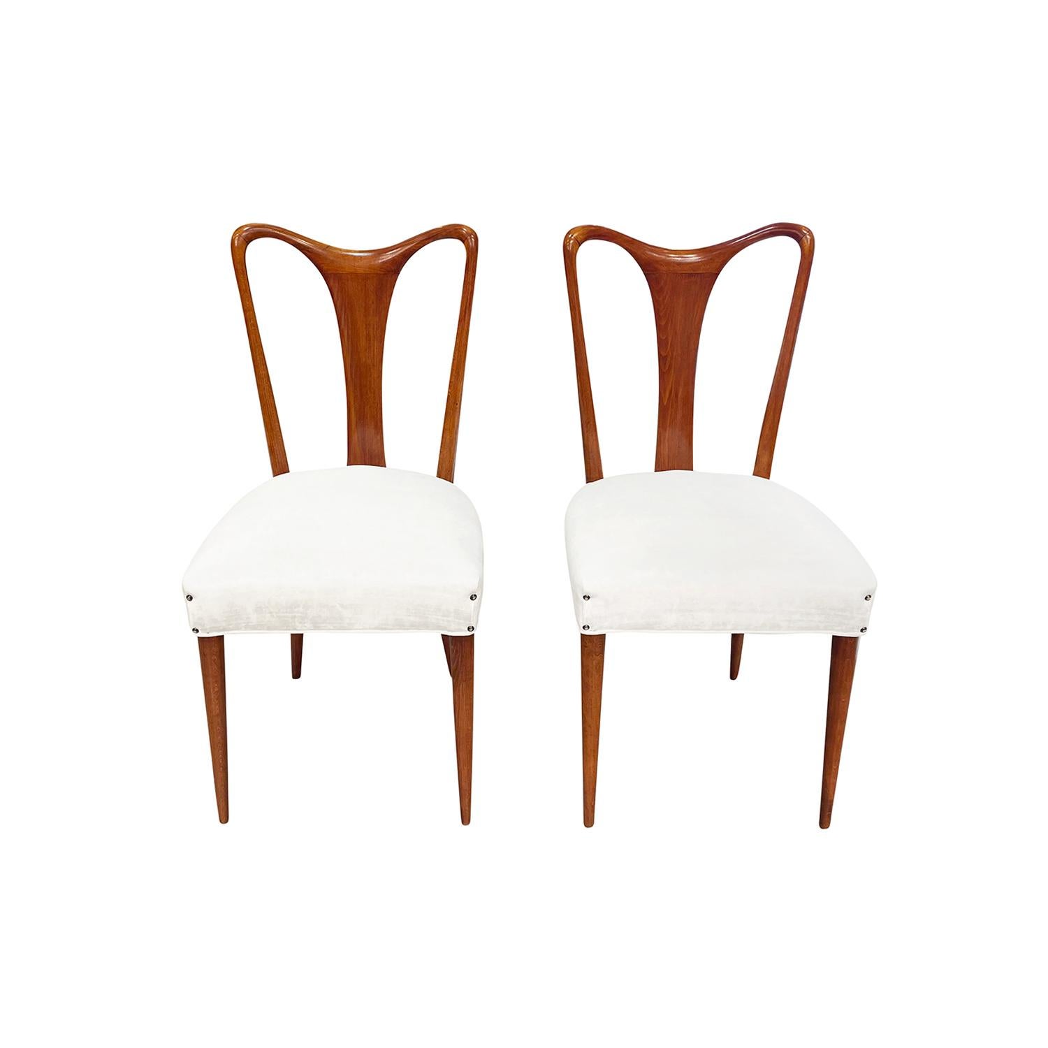20th Century Italian Set of Eight Rosewood Dining Room Chairs by Vittorio Dassi In Good Condition For Sale In West Palm Beach, FL