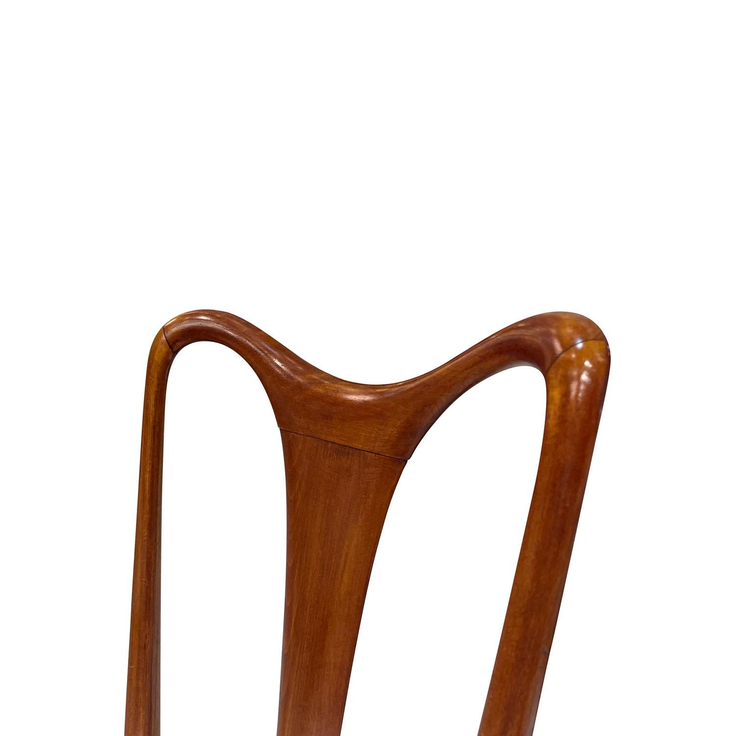 20th Century Italian Set of Eight Rosewood Dining Room Chairs by Vittorio Dassi For Sale 3