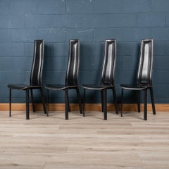 Ensemble de quatre chaises de salle à manger italiennes du 20ème siècle par Giorgio Cattelan pour Emmepi