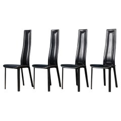 Vintage 20th Century Italian Set Of Four Dining Chairs By Giorgio Cattelan For Emmepi