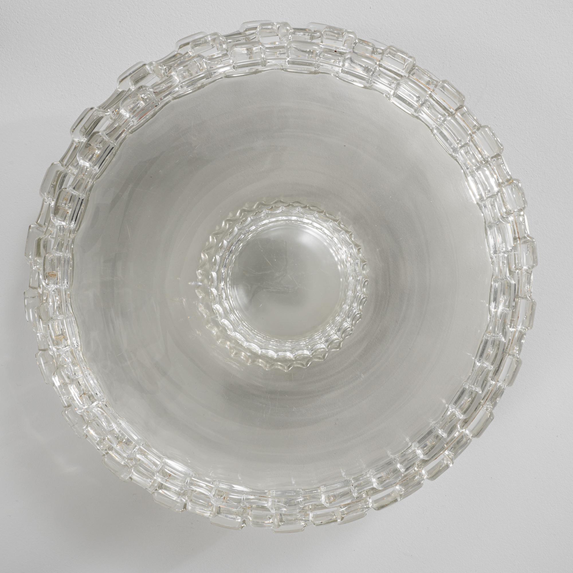 Ensemble de six assiettes en cristal italien du 20e siècle en vente 7
