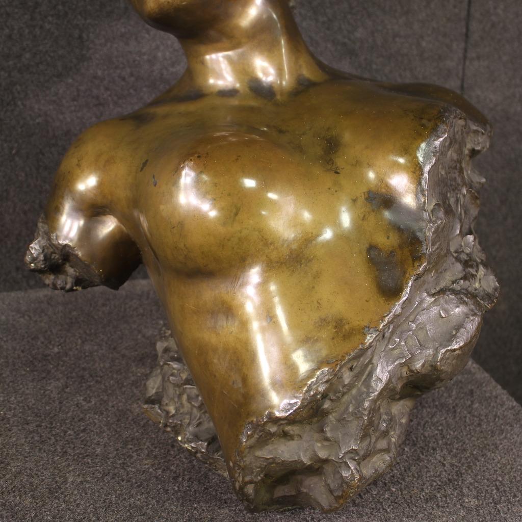 20th Century Italian Signed Giuseppe Renda Bronze Sculpture Nude Female, 1910 6
