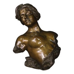 Scultura in bronzo del XX secolo firmata Giuseppe Renda, nudo femminile, 1910