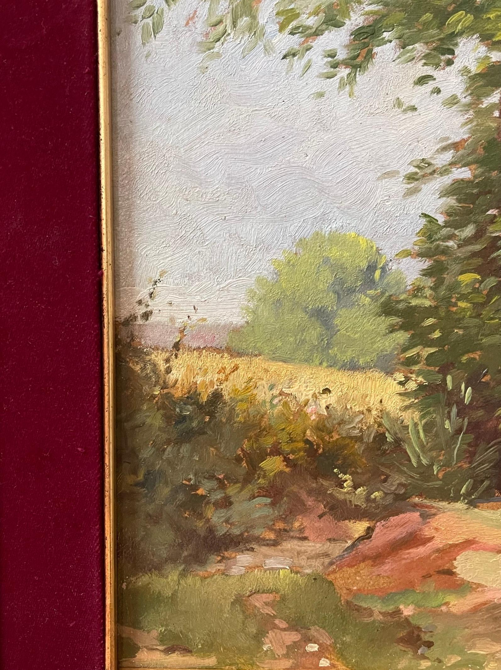 Paisaje italiano del siglo XX firmado Romántico en venta