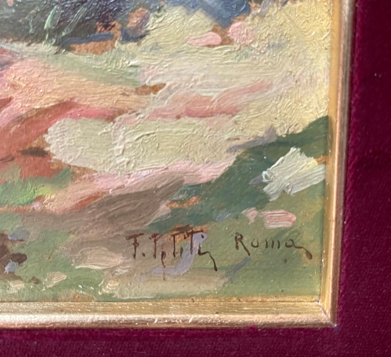 Paisaje italiano del siglo XX firmado Madera en venta