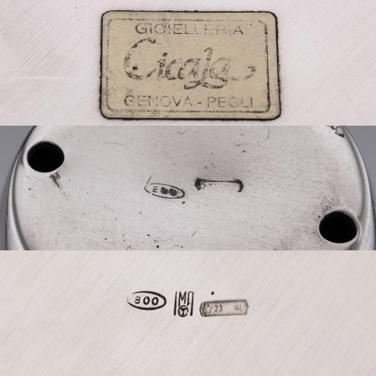 Carafe à whisky en argent de ballantine italienne du 20ème siècle, vers 1960 en vente 9