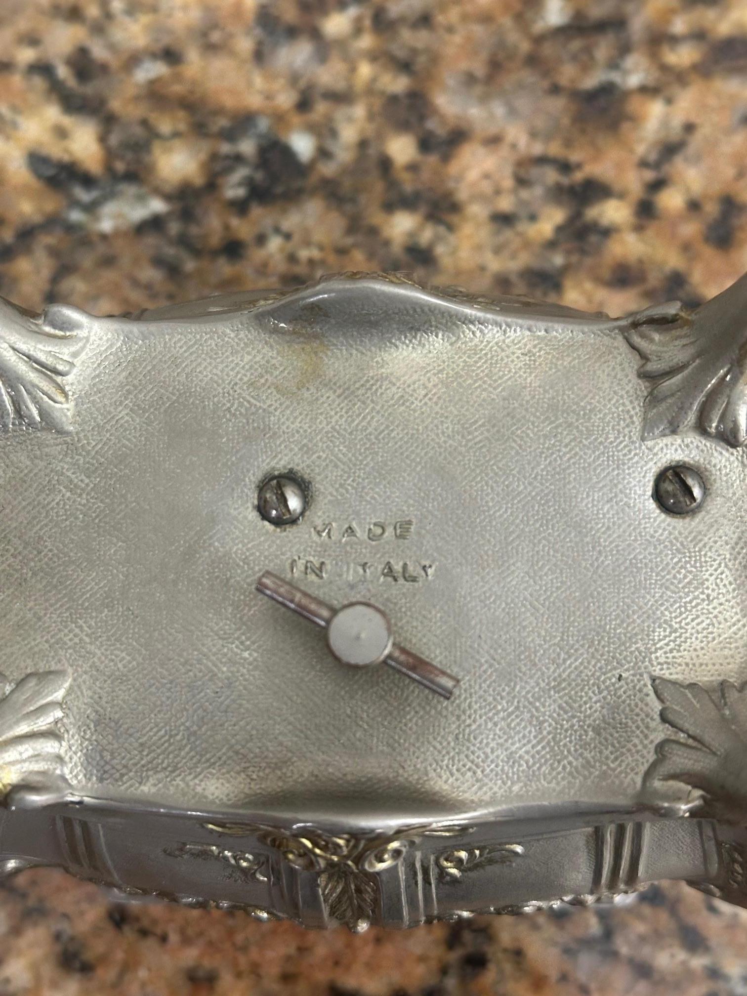 20th century Italian Silver plate Musicale Boxe, 1960s For Sale 9