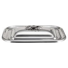 Vintage 20th Century Italian Silver Plated Crab Serving Dish, c.1960