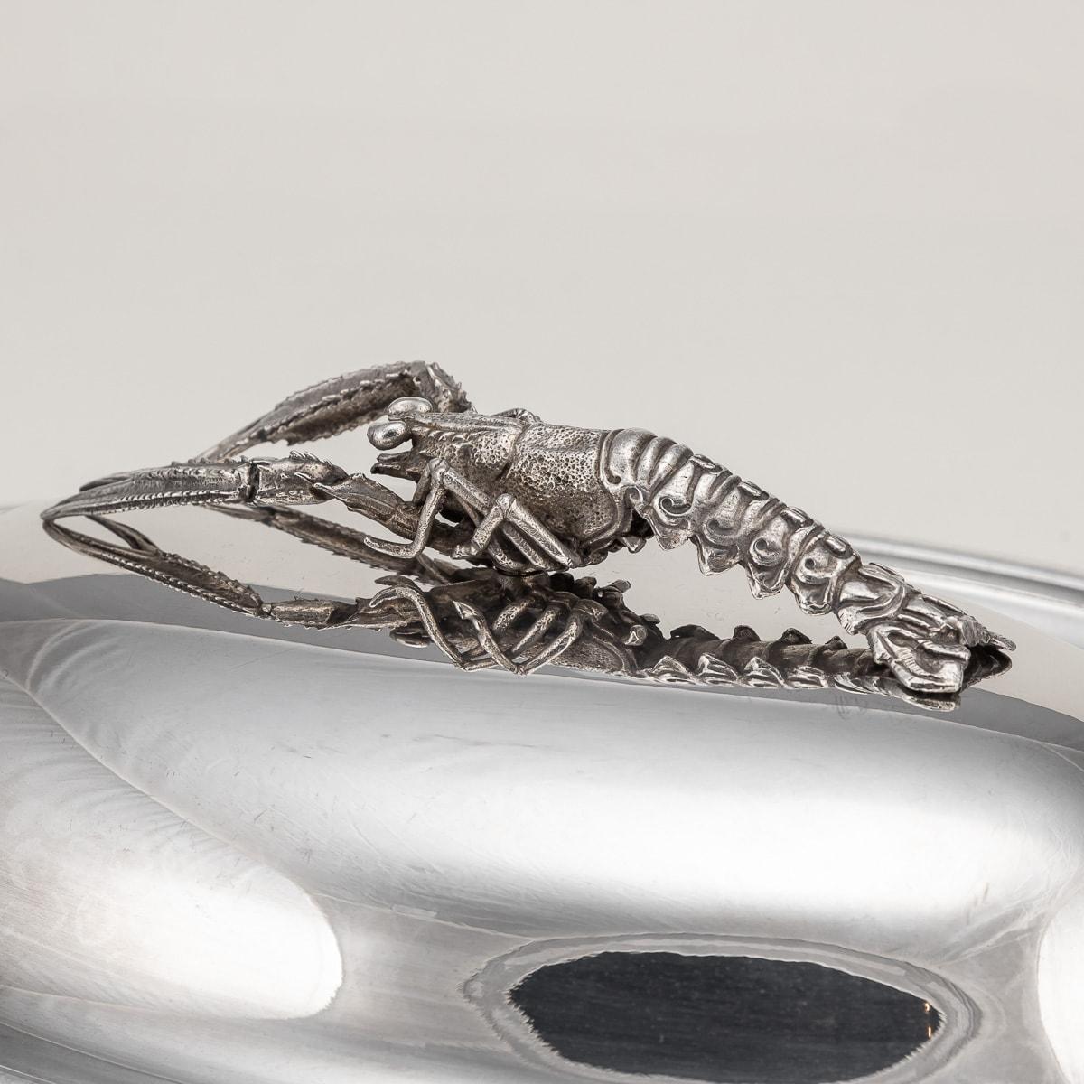 20th Century Italian Silver Plated Lobster Serving Dish, C.1960 3
