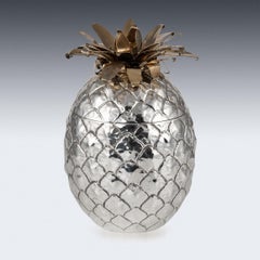 20th Century Italian Silver Plated Pineapple Ice Bucket, c.1970