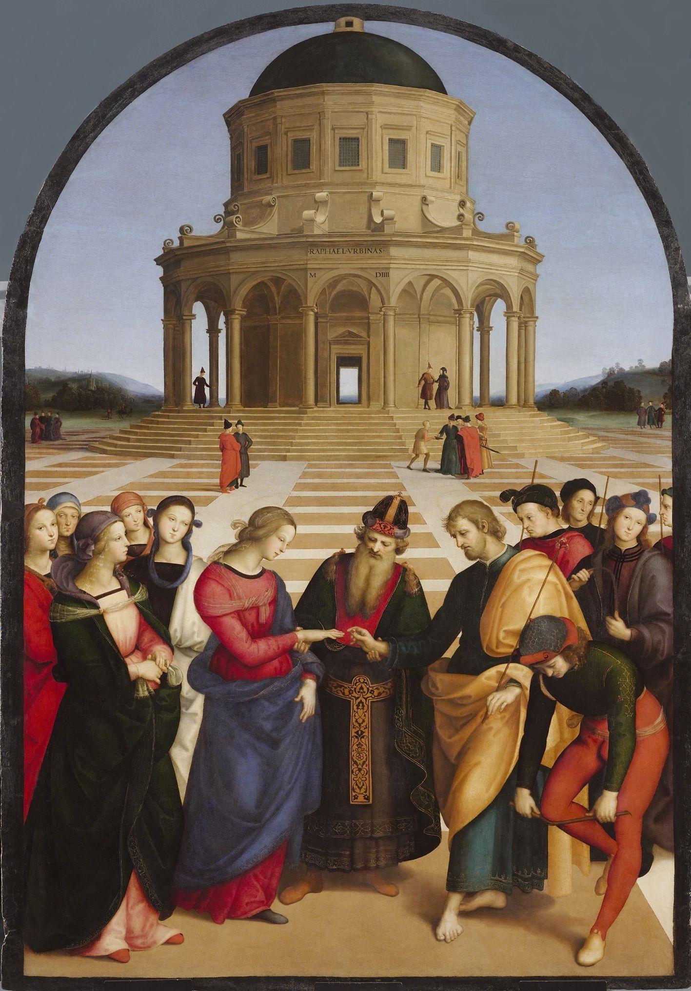 Portal italien en argent du 20e siècle « Marriage of the Virgin » (Le mariage de la Vierge) en vente 8