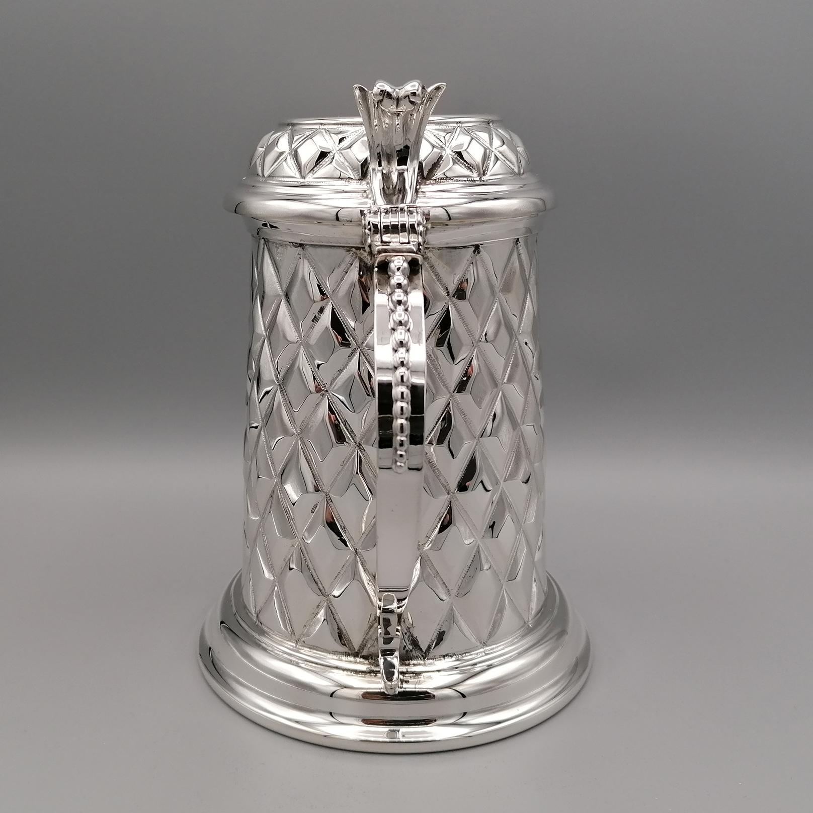 20th Century Italian Silver Tarkard, worked as Italian artisan tradition For Sale 8