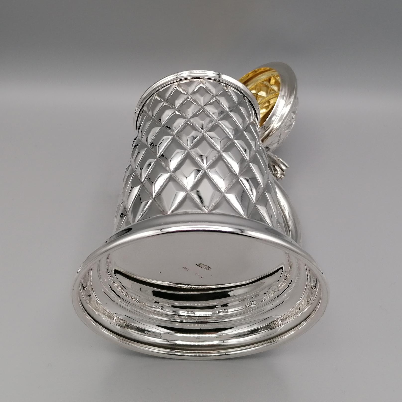 20th Century Italian Silver Tarkard, worked as Italian artisan tradition For Sale 13