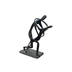 20th Century Italian Single Metal Sculpture of a Dancing Couple - Vintage Décor