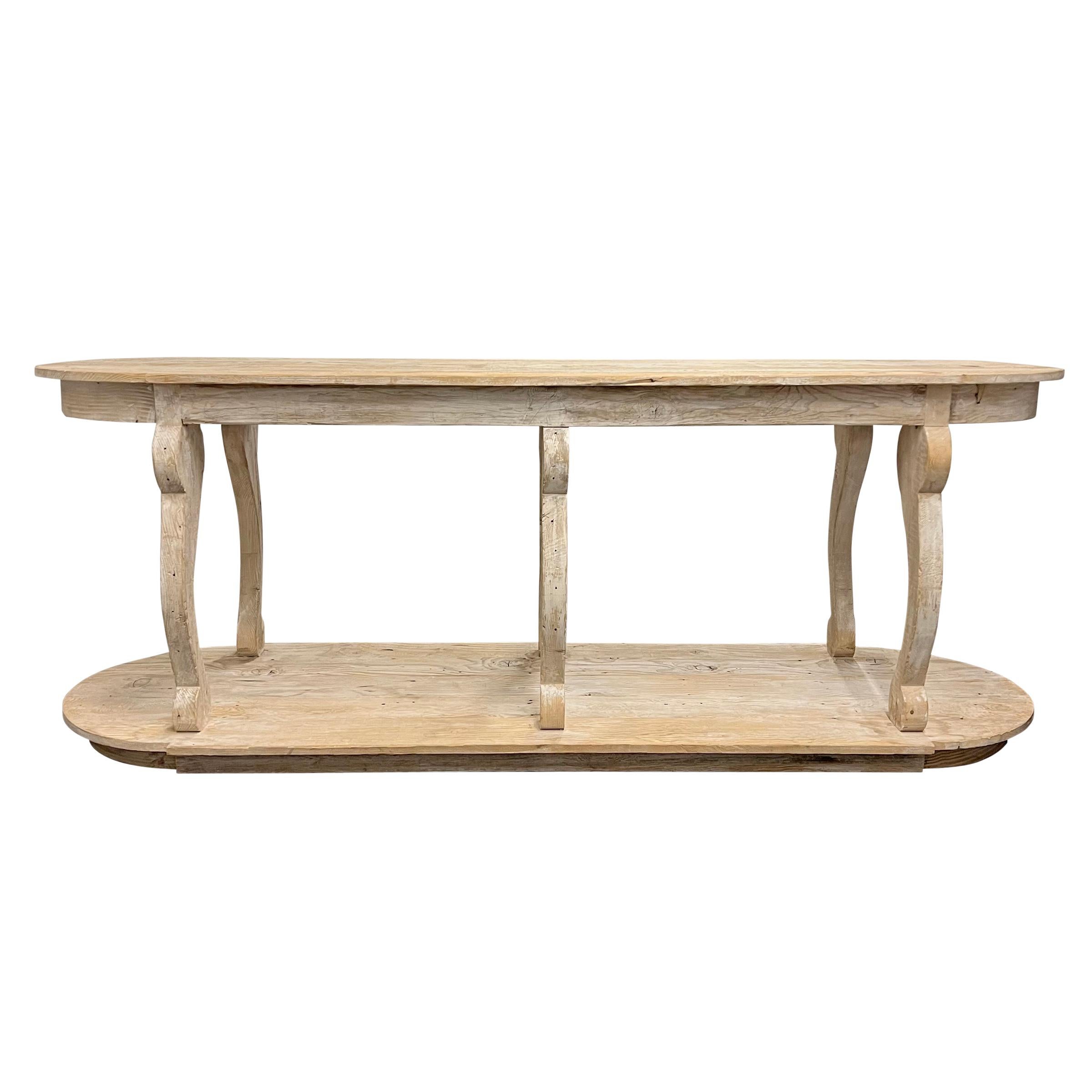 20th Century Italian Six-Legged Console Table In Good Condition For Sale In Chicago, IL