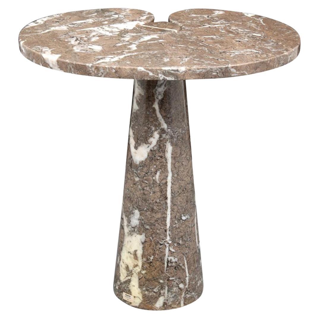 20th Century Italian Skipper Marble Side Table, the Eros by Angelo Mangiarotti