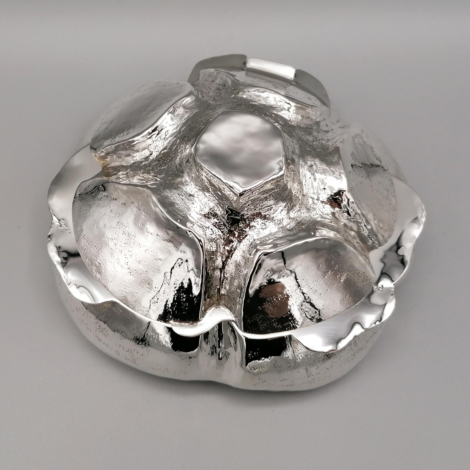 Other 20th Century Italian Solid 800 Silver Bread-Shaped Box For Sale