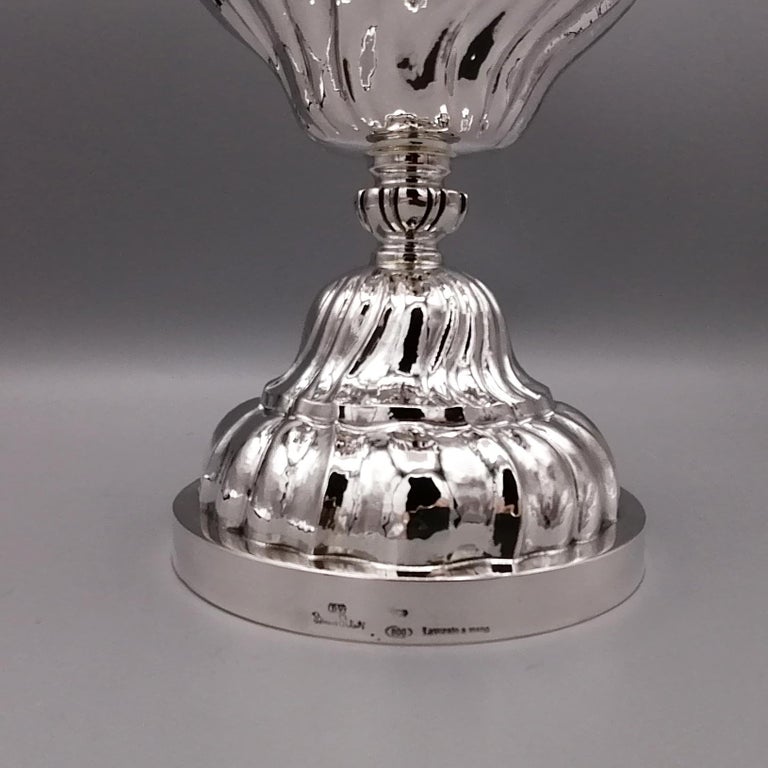 20th Century Italian Solid Silver Baroque Style Carafe For Sale 5