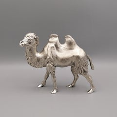 20th Century Italian Solid Silver Camel Sculpture