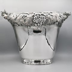 20th Century Italian Solid Silver Champagne Bucket