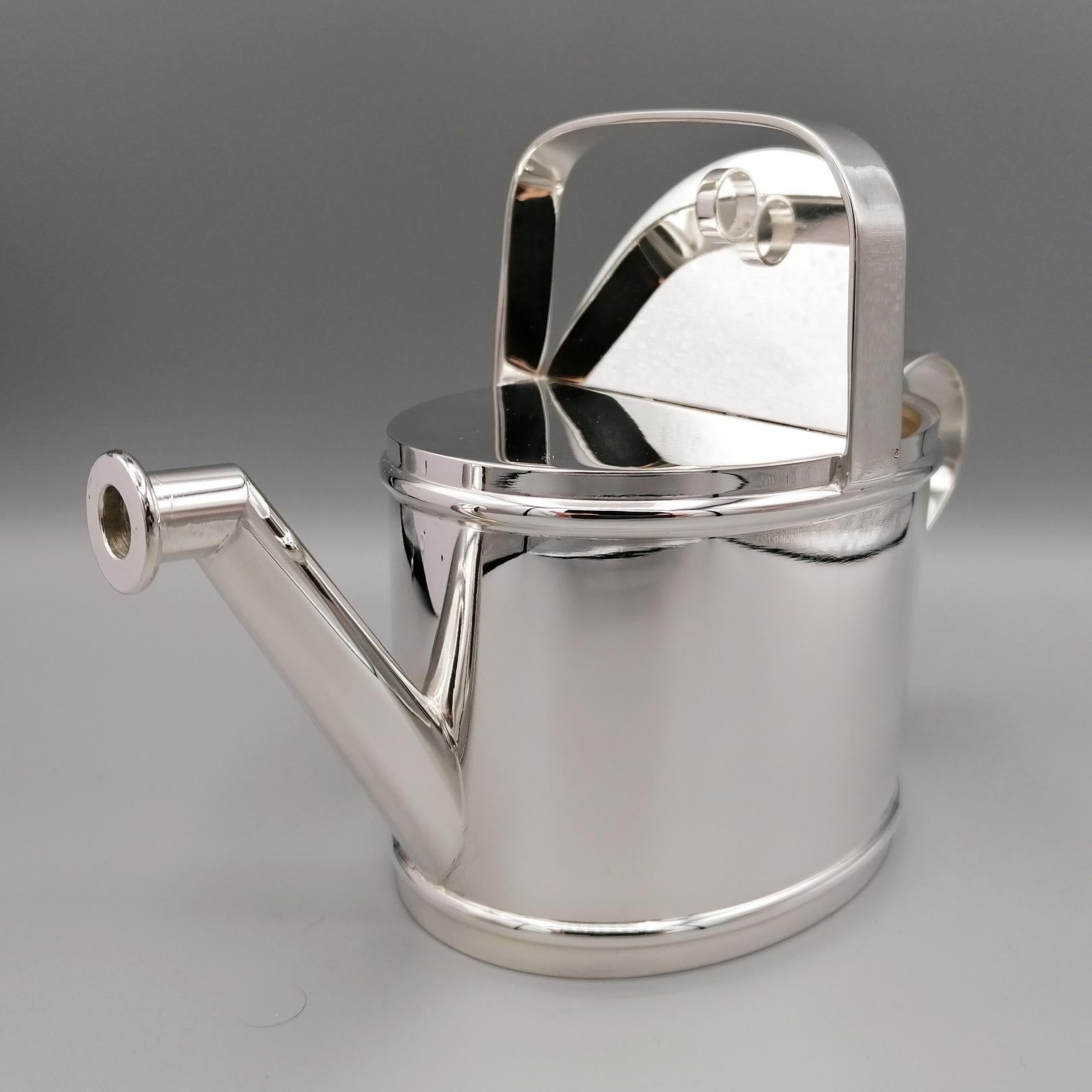 21st Century Italian Solid Silver Cruet in the Shape of a Watering Can For Sale 4