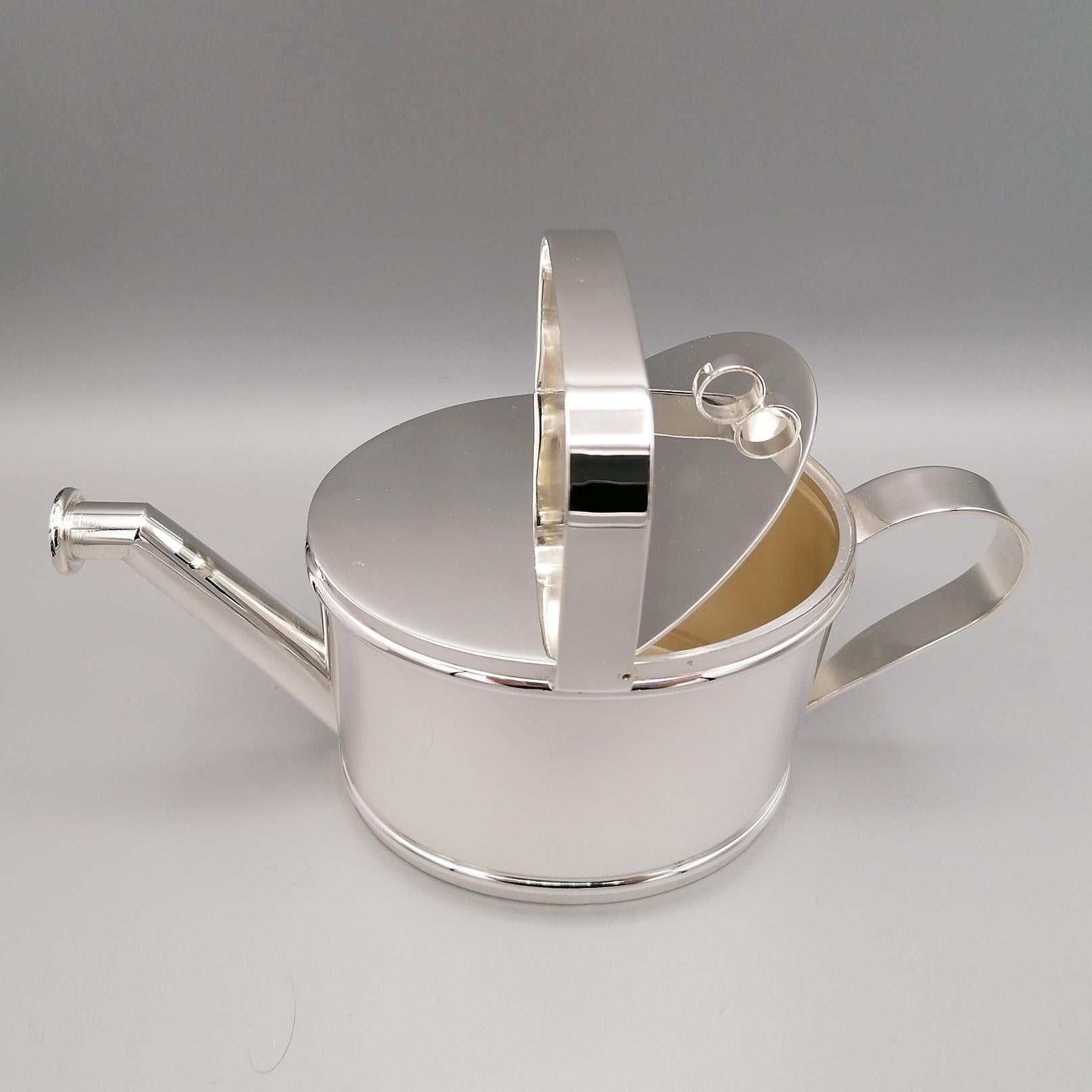 21st Century Italian Solid Silver Cruet in the Shape of a Watering Can For Sale 6